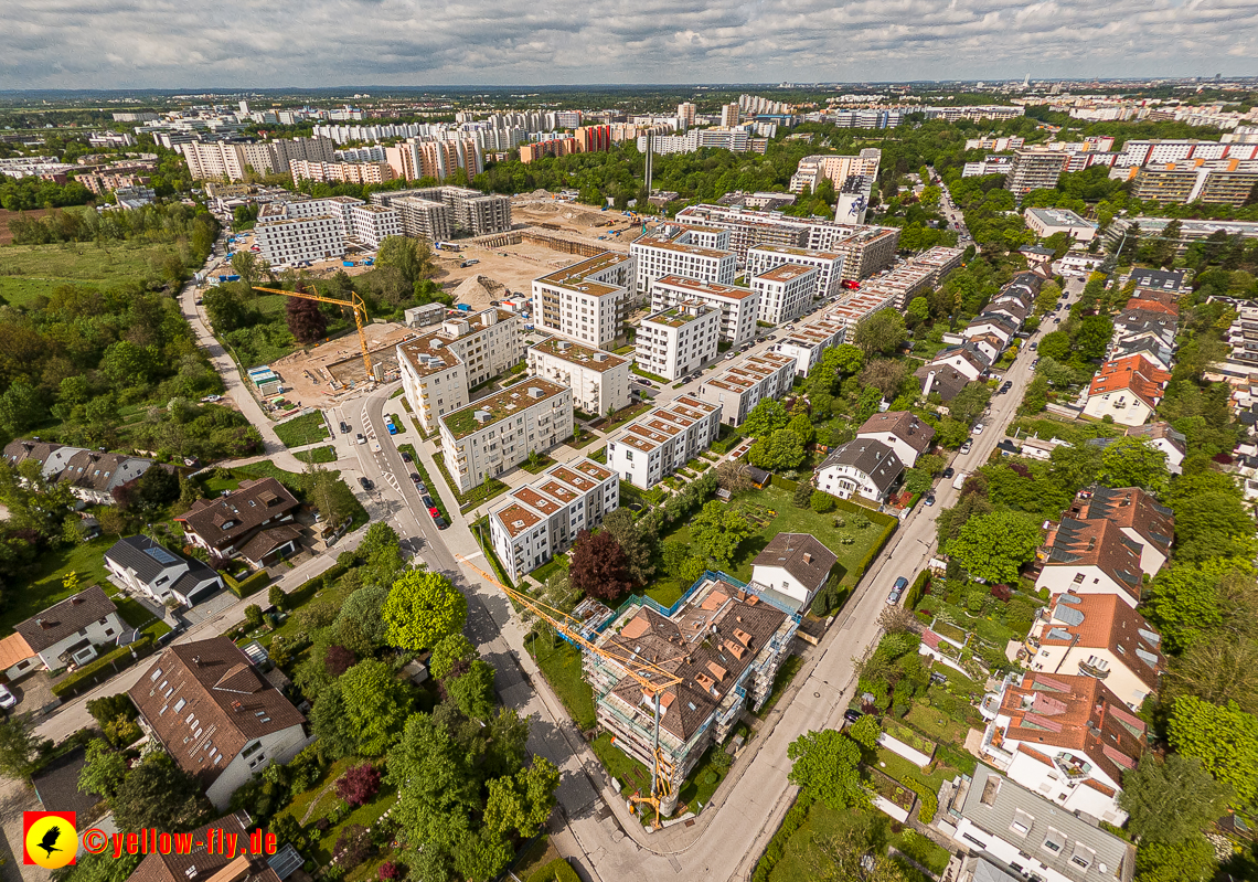 17.05.2023 - Baustelle Alexisquartier und Pandion Verde in Neuperlach
